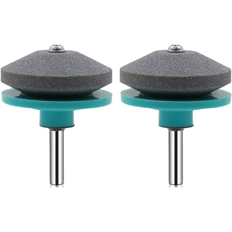 2er-set Universelle Rasenmäherschleifer Für Elektro- Und Handbohrmaschinen, Cyan