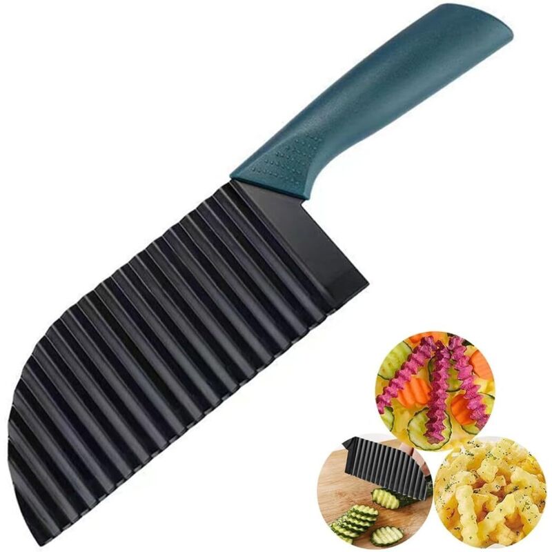 Pommes-frites-schneider, Wellenschneidmesser Für Pommes Frites, Wellenförmiges Pommes-messer Aus 304 Edelstahl