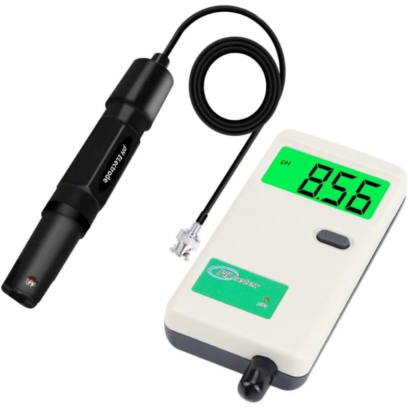 Digitales Ph-meter Mit Hintergrundbeleuchtung Und Austauschbaren Elektroden Für Hydroponik, Aquarien, Schwimmbäder Und Labore