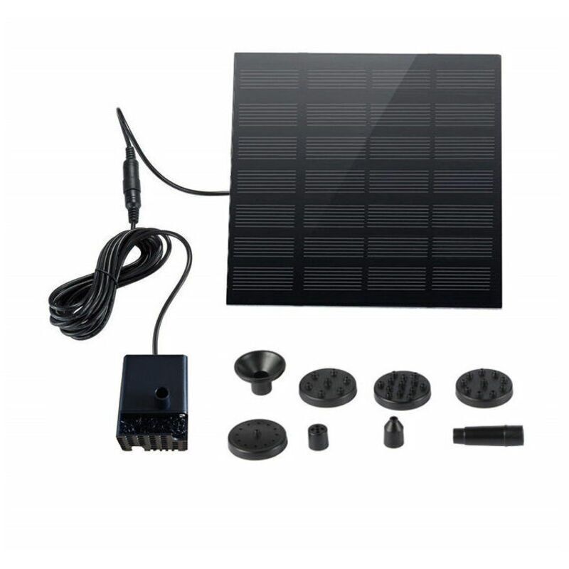 Solarpumpe Für Teich – 1,2 W 190 L/h – Schneller Start Bei Voller Sonneneinstrahlung – Bürstenlose Pumpe Für Springbrunnen Und Aquarium - Cc 190 L