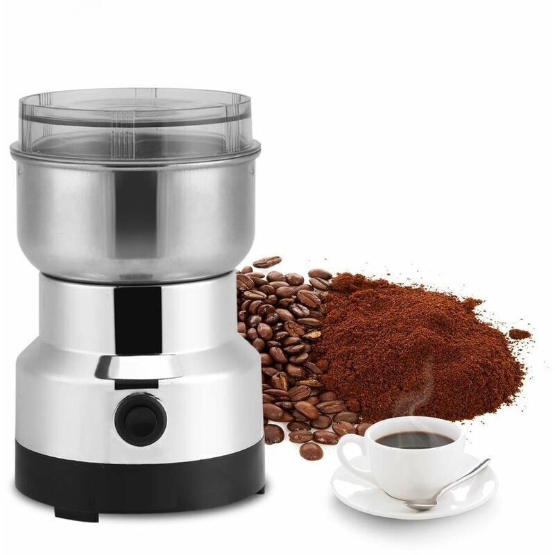 Elektrische Kaffeemühle 220v. Kaffeebohnenmahlwerk, Lebensmittelmahlwerk Aus Edelstahl, Elektrische Kaffeemühle Und Mixer Für Kaffeebohnen, Leinsamen, Nüsse, Pfeffer, Gewürze Und Andere