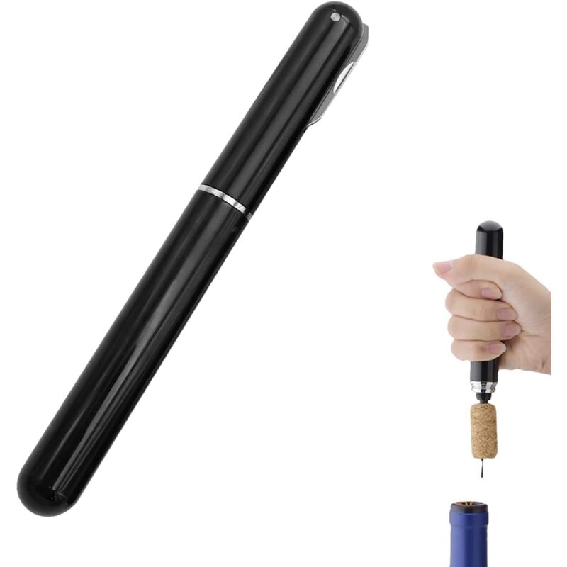 1 Stück 2-in-1 Luftdruck-weinöffner Mit Kapselschneider, Weinflaschenöffner, Luftpumpen-korkenzieher, Tragbarer Korkenzieher Für Reisen, Ideal Für Camping, Partys, Bars, Geschenk Für Weinliebhaber.