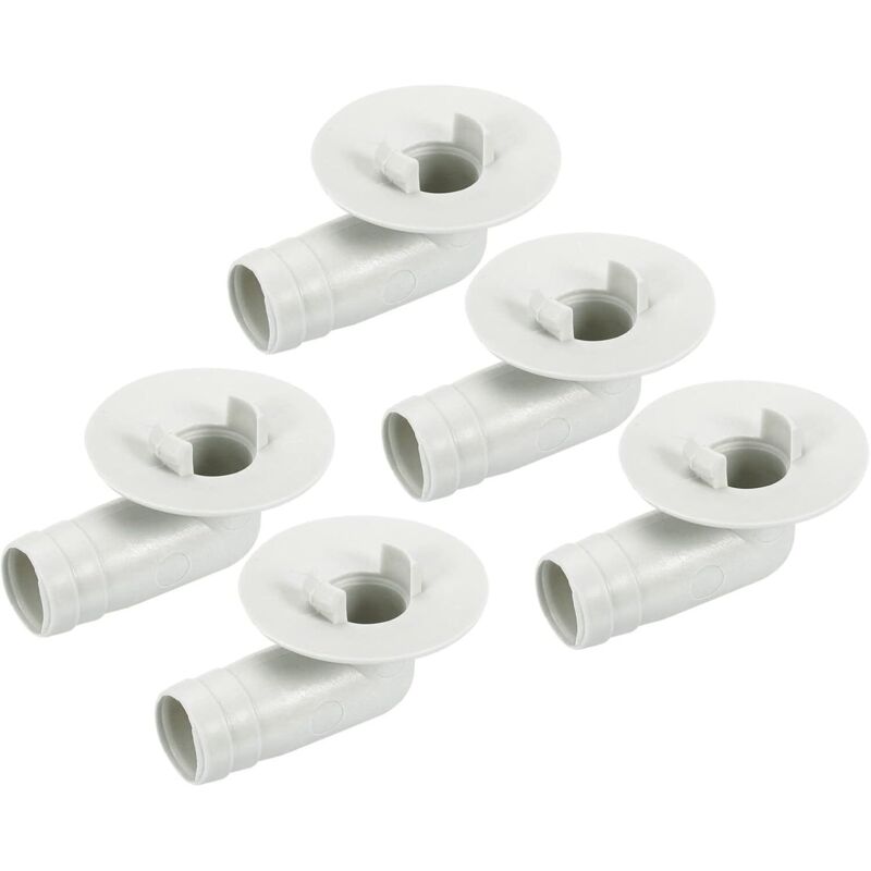 Klimaanlagen-abflussschlauch-verbinder 17mm Rohr Ellenbogen Anschluss Ersatzteil Zubehör Für Mini-split Fenster-klimaanlage, Beige 5er-pack