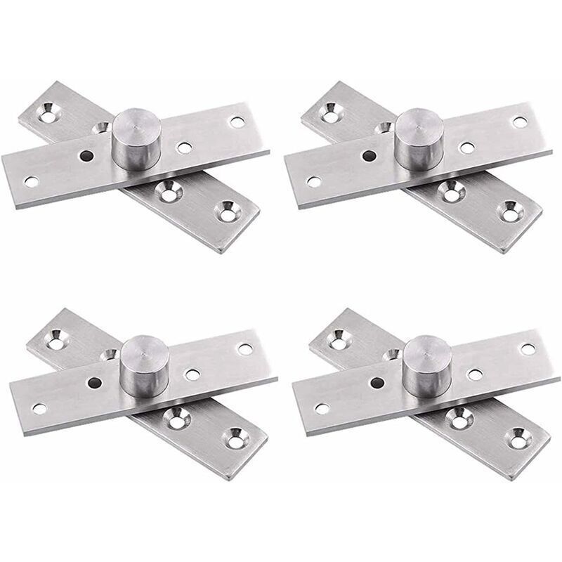 4 Stück Unsichtbare Drehgelenke – Edelstahl Für Holz – Leiser Kugelmechanismus – Abmessungen 75x17x20mm