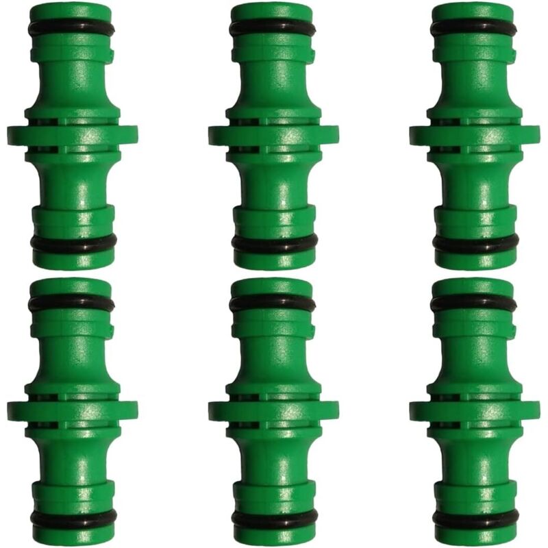 6-teiliges Doppel-steckverbinder-set Für Schläuche, Gartenschlauchanschluss Für Autowäsche Und Schlauchverbindung (grün)