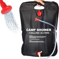 Solarduschbeutel, 20l Solarduschbeutel, Solarduschbeutel Für Camping, Solardusche, Tragbare Solarbeheizte Warmwasserdusche Für Reisen, Ideal Für Wandern, Camping Und Reisen.