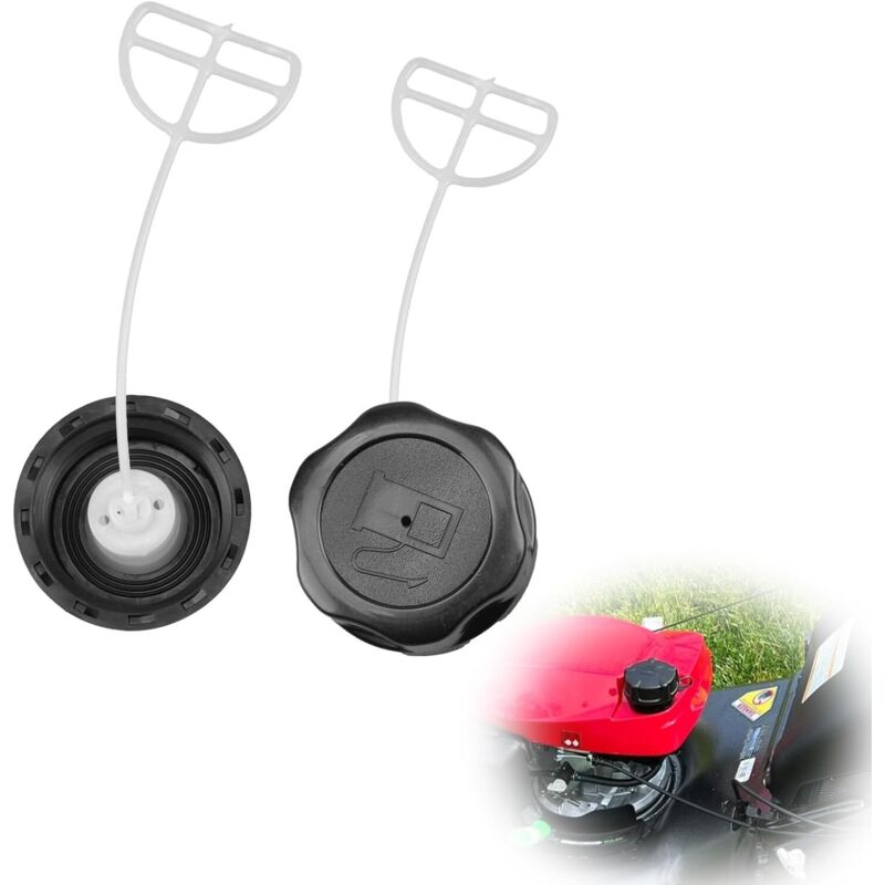 2er-pack Rasenmäher-tankdeckel, Benzindeckel, Kraftstofftank-verschluss, Kompatibel Mit Rasenmäher- Und Freischneidermotoren, Schwarz