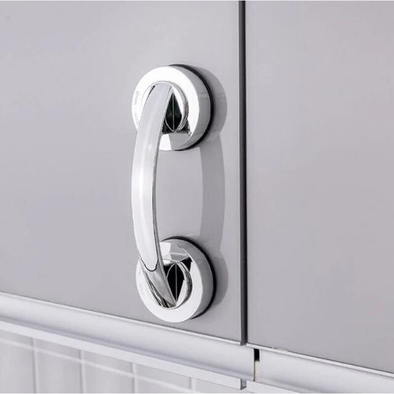 Saugnapfgriff, Kühlschrank-schublade, Badezimmer, Badewannen-duschhandlauf, Küchenschrank-schublade (silberfarbe)