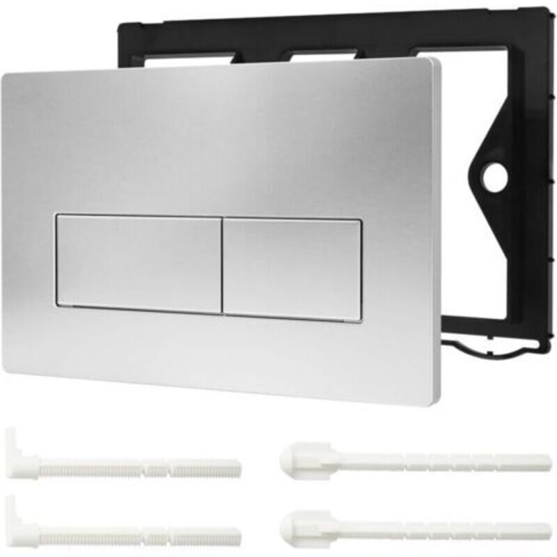 Unterputz-spültastenplatte, Doppel-spültastenplatte, Kompatibel Mit Geberit Sigma01 Up300/320, 115.770.11.5 (silber)