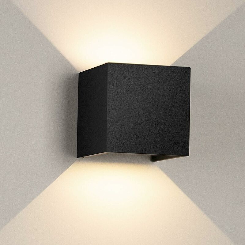 12w Led-wandleuchte Für Innen- Und Außenbereich, Warmweiß 3000k, Led-wandleuchte Mit Einstellbarem Abstrahlwinkel, Ip65 Wasserdichte Led-außenleuchte