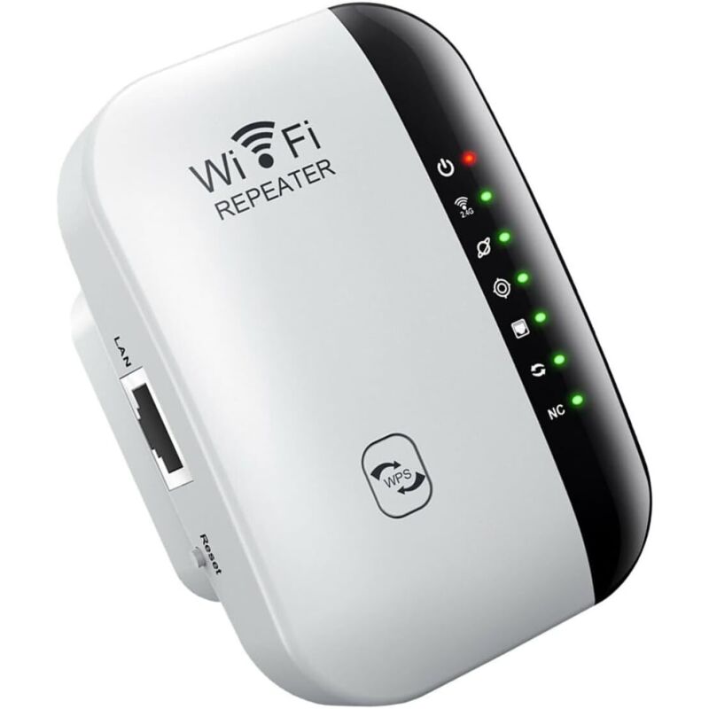 Wlan-repeater 300 Mbps, Drahtloser Wifi-signalverstärker In Schwarz Und Weiß, Kompatibel Mit Ac220, Reichweitenverstärker Für Zuhause, Geeignet Für Große Häuser Und Multimedia-nutzung