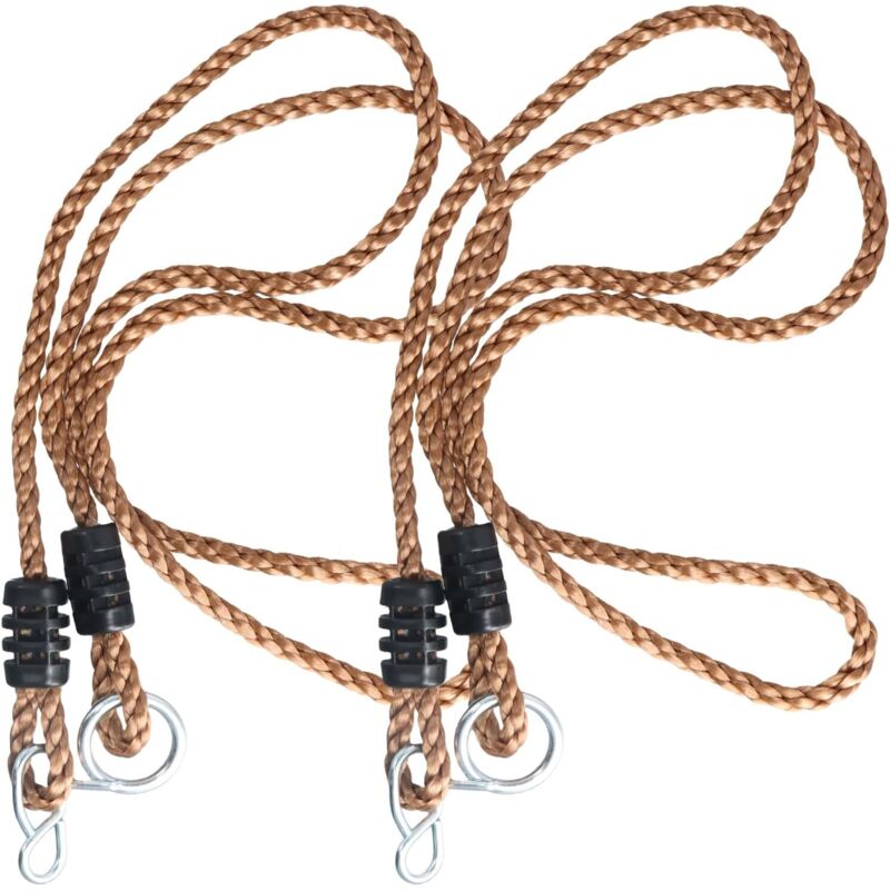 Schaukelseil, 2 Stück 1,8 M Verlängerungsseile Für Schaukeln, Hängematten-baumgurte Mit Karabiner, Aufhängeriemen Für Camping Und Spielplätze