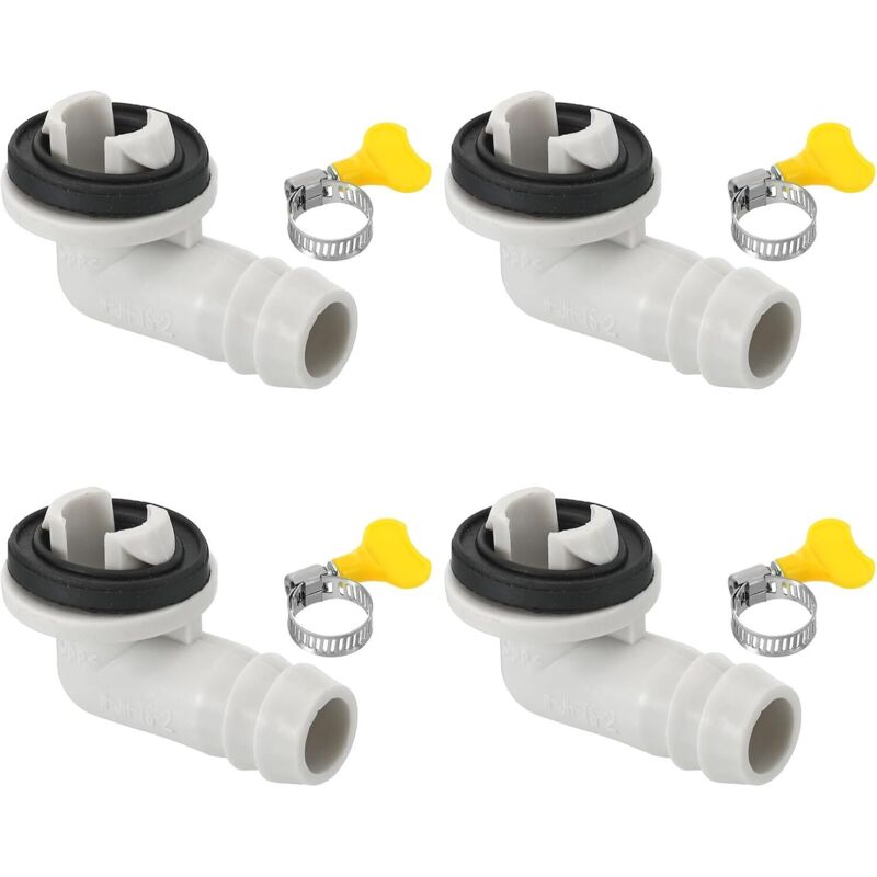15 Mm Schlauchanschluss Für Klimaanlagen-abfluss, 4 Stück Universelle Abflussverbinder Mit Klemmring Für Fenster-klimageräte Und Mini-split-geräte