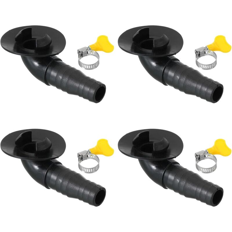 20 Mm Abflussschlauch-verbinder Für Klimaanlagen, 4 Stück Universelle Abflussverbinder Mit Schlauchklemme Für Fenster- Und Mini-split-klimageräte