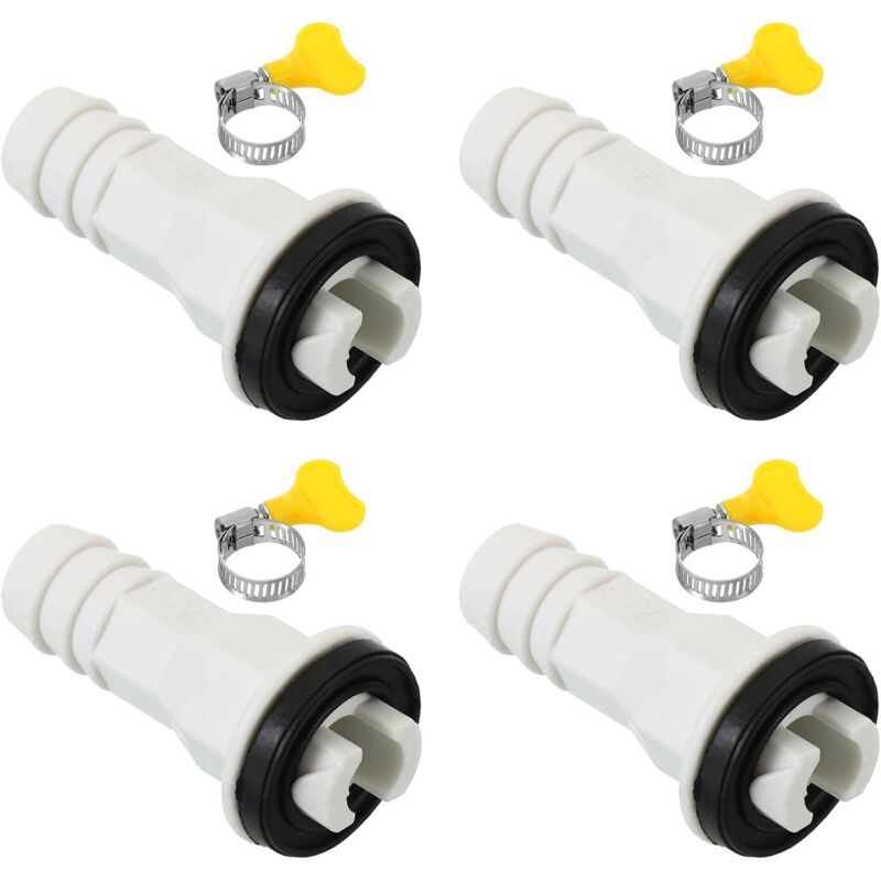 15 Mm Klimaanlagen-abflussschlauchanschluss, 4 Stück Universeller Abflussanschluss Mit Klemmring Für Fenster- Und Mini-split-klimageräte