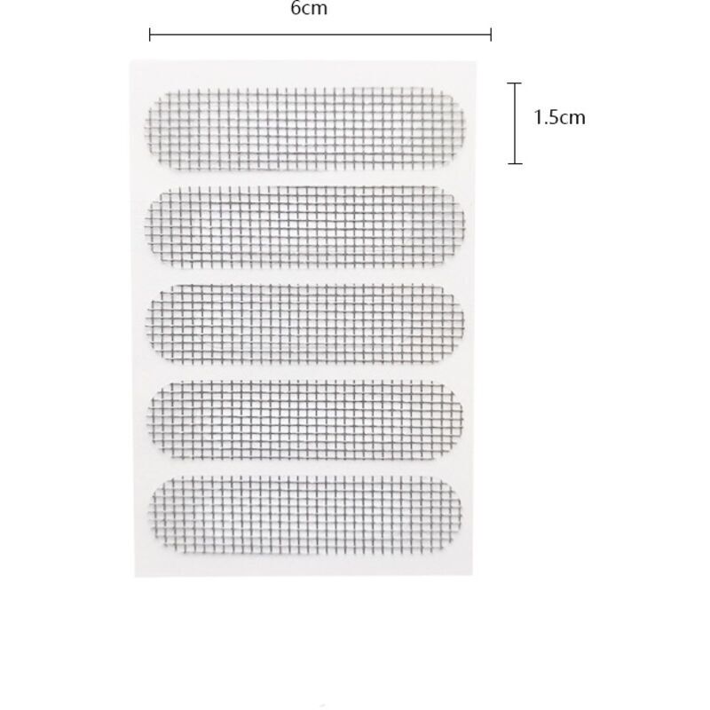 20 Stück Klebeband Zur Reparatur Von Fliegengittern. Patch Zur Reparatur Von Fliegengittern, Fenster-fliegengitter-reparaturset Mit Klebstoff (weißes Rollloch)