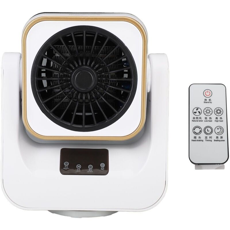 2-in-1 Kühl- Und Heizgerät 1000w, Elektrischer Kleiner Büroventilator, Tragbarer Kombi-heizlüfter Mit Led-digitalanzeige