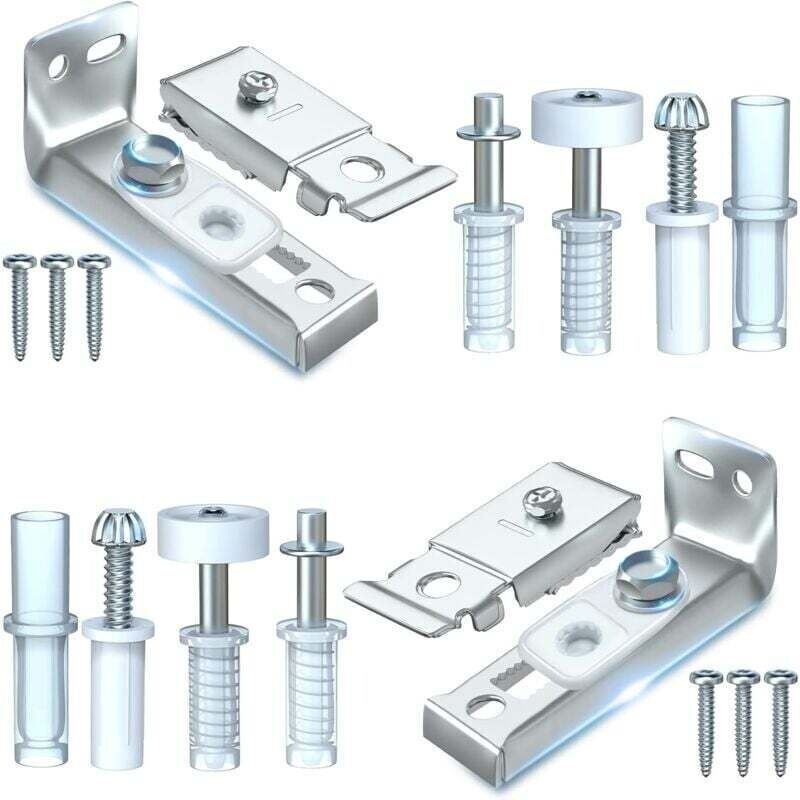 Reparaturset Für Falttür – 2er-pack – Metall-scharniere Und Führungsrollen – Tragfähigkeit 50 Lbs – Kompatibel Mit Türstärken Von 1 Bis 1-3/8 Zoll