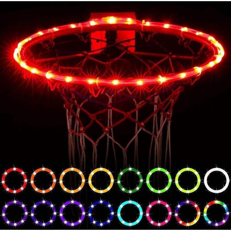 Basketballkorb-beleuchtung. Ferngesteuerte Led-korbbeleuchtung. 16 Farben Selbst Einstellbar. Wasserdicht. Superhell Für Nächtliches Spielen Im Freien. Tolles Geschenk Für