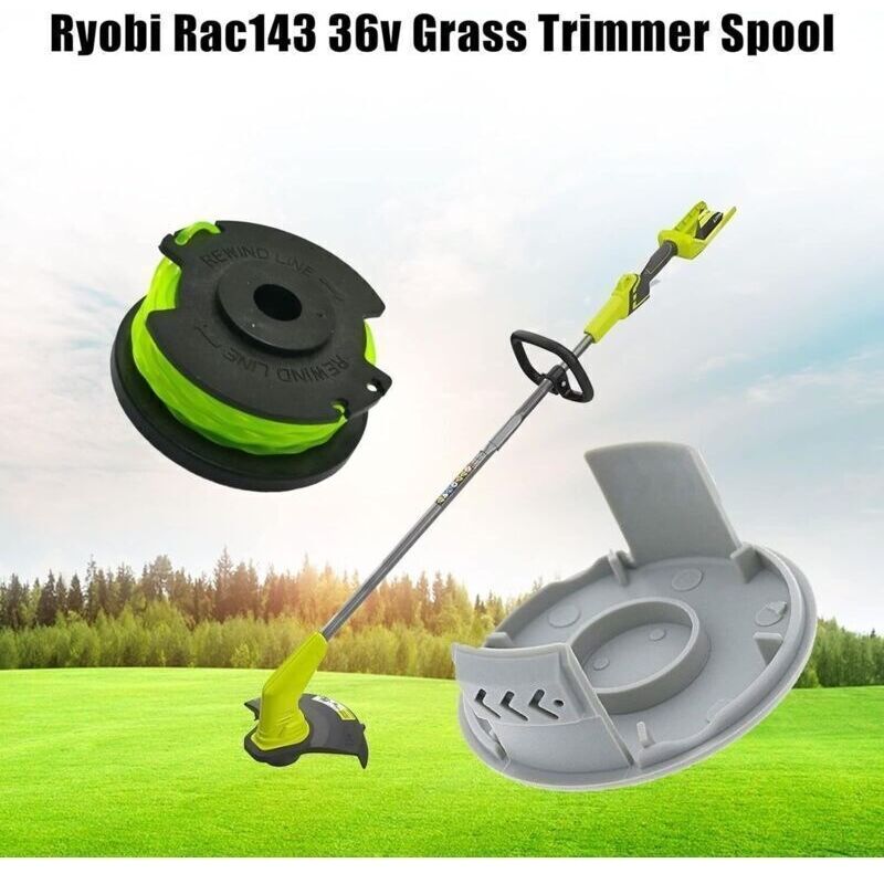 Ersatzspule Für Ryobi Rac142 36v Bürste. Zubehör Für Rasenmäher. Ersatzspule Für Rasenmäher. Für Radio-bürsten Rlt36b33 Und Ry36lt33a-0 (6 Spulen + 1 Kappe)