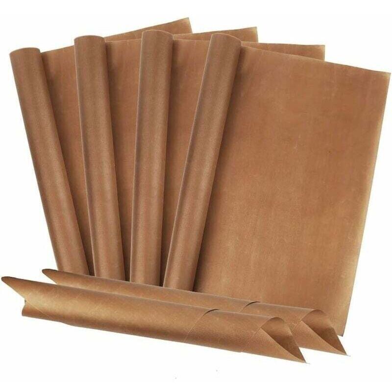 Dauerhaftes Backblech (6er-pack, 40 X 60 Cm) Hochwertiges Backpapier Aus Glasfaser. Wiederverwendbares Backpapier. Hitzebeständig Und Antihaftend. Kann Sein