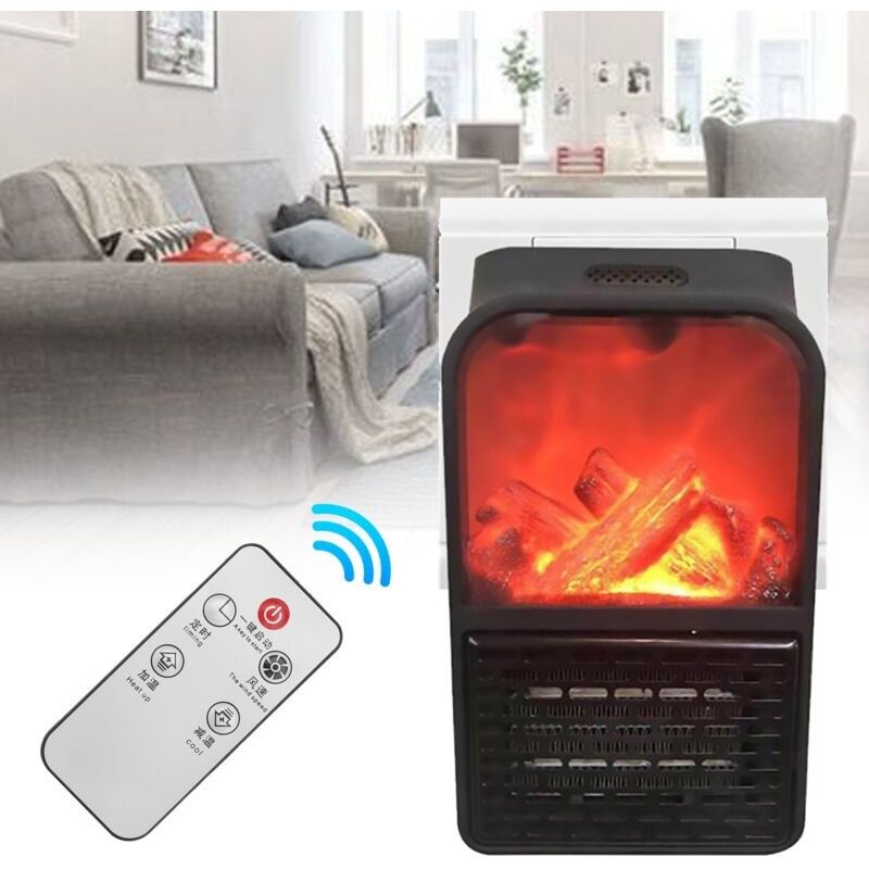 Elektrische Heizlüfter 1000w – Fernbedienung – Automatische Abschaltung – Leise – Für Enge Räume – 220-240v