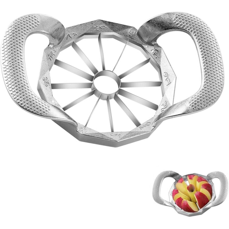 Robuste Obstschneidemaschine, 12 Klingen, Rutschfester Griff, Einfach Zu Bedienen, Zeitsparend, Gemüseschneider Und Edelstahl-trenner Für Tomaten, Orangen, Birnen, Ananas