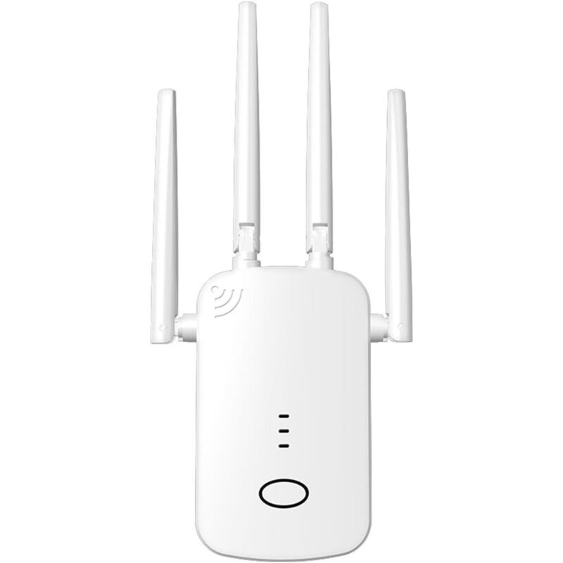 Wlan-extender, 300 Mbps Drahtloser Signalverstärker Mit 4 Hochgewinn-antennen, Für Büro-wohnheim Zu Hause Bis Zu 80 M² Abdeckung, Einfache Installation Plug And Play (eu-stecker)
