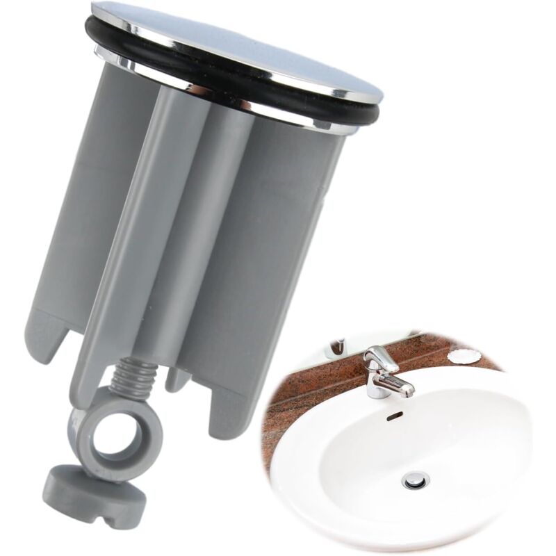 Universeller Waschbeckenstopfen 40 Mm, Einstellbarer Ablaufstopfen Für Badezimmerwaschbecken, Küche, Bidet - Höhenverstellbar, Wasserdicht, Einfach Zu Installieren, 1 Stück