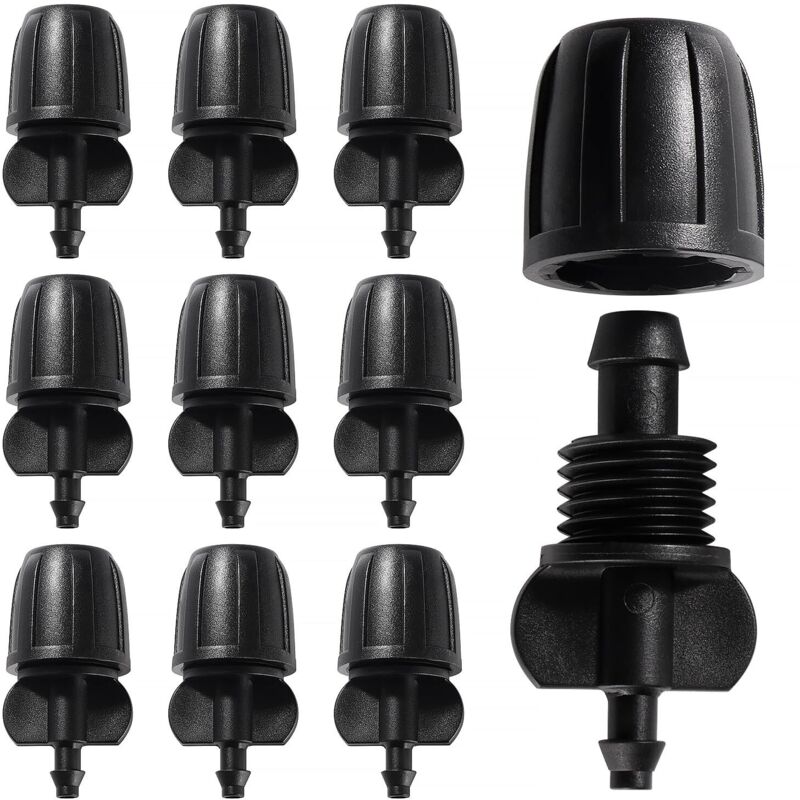 10 Stück Tropfbewässerungs-verbinder, 2-wege-schlauchverbinder Für Bewässerungsschläuche Von 8/12 Mm Auf 4/7 Mm, Tropfbewässerungsanschluss Für Garten Und Rasen