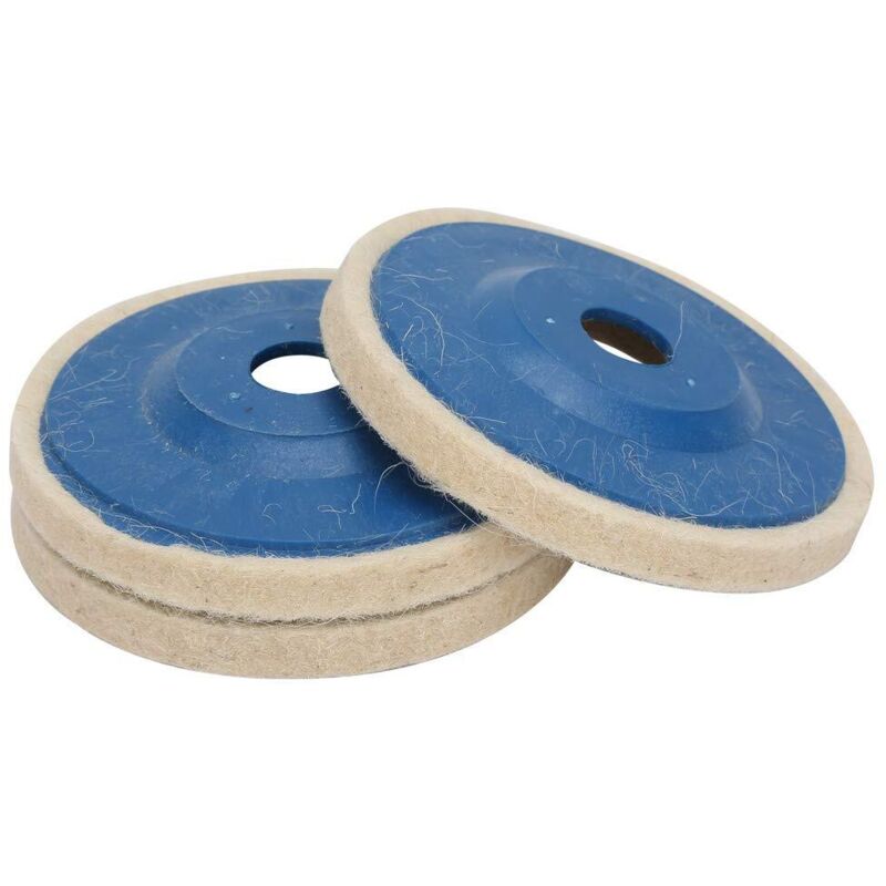 Wollpolierscheibe, 100 X 16 X 8 Mm, 3er-pack, Für Winkelschleifer