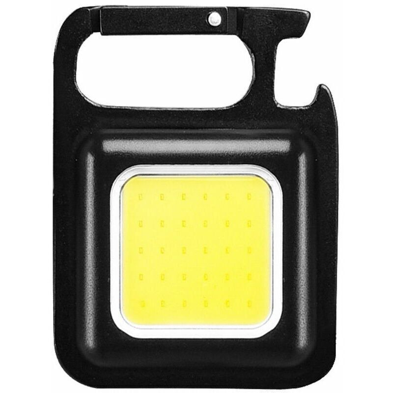 Mini-schlüsselanhänger Tragbares Multifunktionales Cob-campinglicht Mit Magnet, Saugnapf, Haken Und Flaschenöffner, Schnellladung