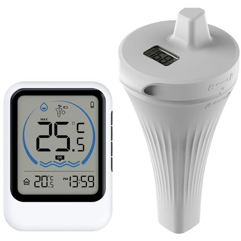 Digitales Solar-poolthermometer, Schwimmendes Wasserthermometer Mit Temperaturanzeige Für Whirlpool Und Badewanne