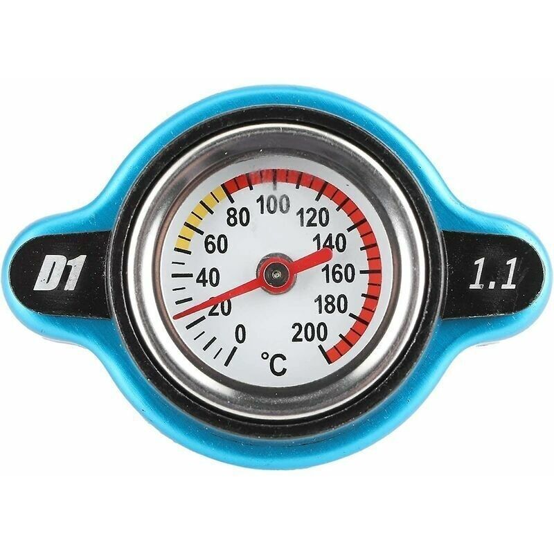 Msbd Thermostatischer Kühlerdeckel. Wasserdichter Behälterdeckel Mit Universellem Thermostatischem Kühlerdeckel Und Temperaturanzeige (großer Kopf 1,1 Bar)