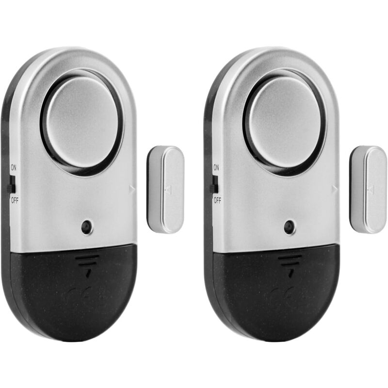 Tür- Und Fenstersensor Für Die Haussicherheit, Magnetischer Drahtloser Alarm Mit 120 Db Für Haus, Geschäft, Büro, Garage