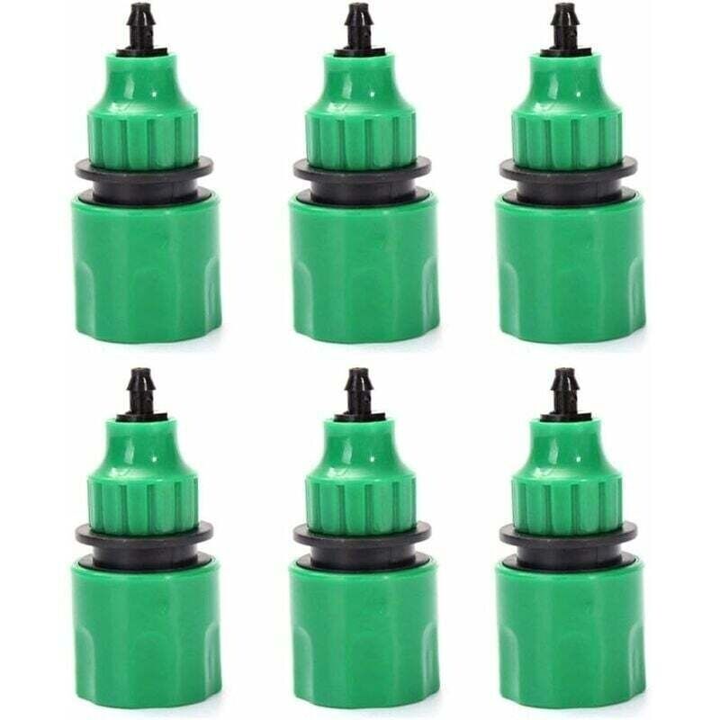 Gartenschlauch Einweg-adapter Hahnanschluss Verbindung Für Bewässerung 6er-pack