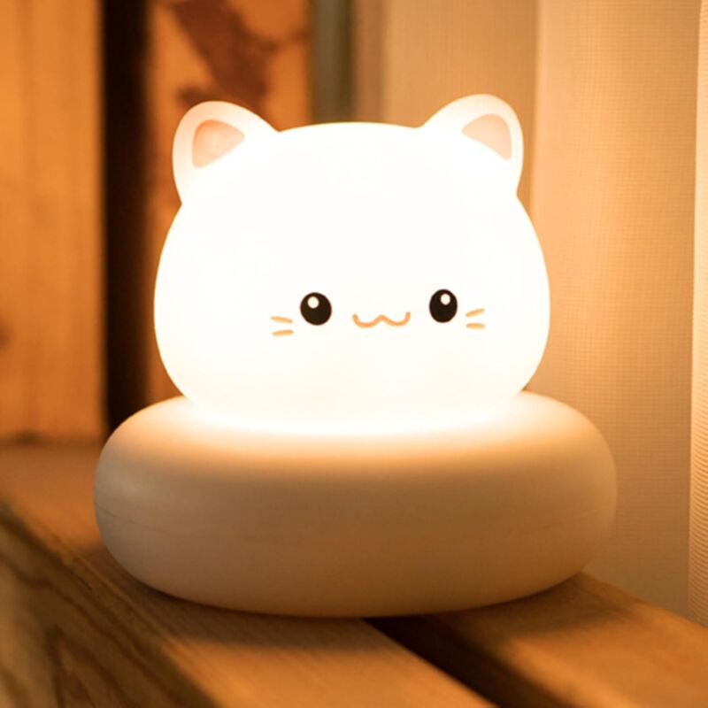 Wiederaufladbare Baby-nachtlampe Katze, Nachtlicht Dekoration Kinderzimmer Mädchen Geschenk Für Neugeborene Jungen