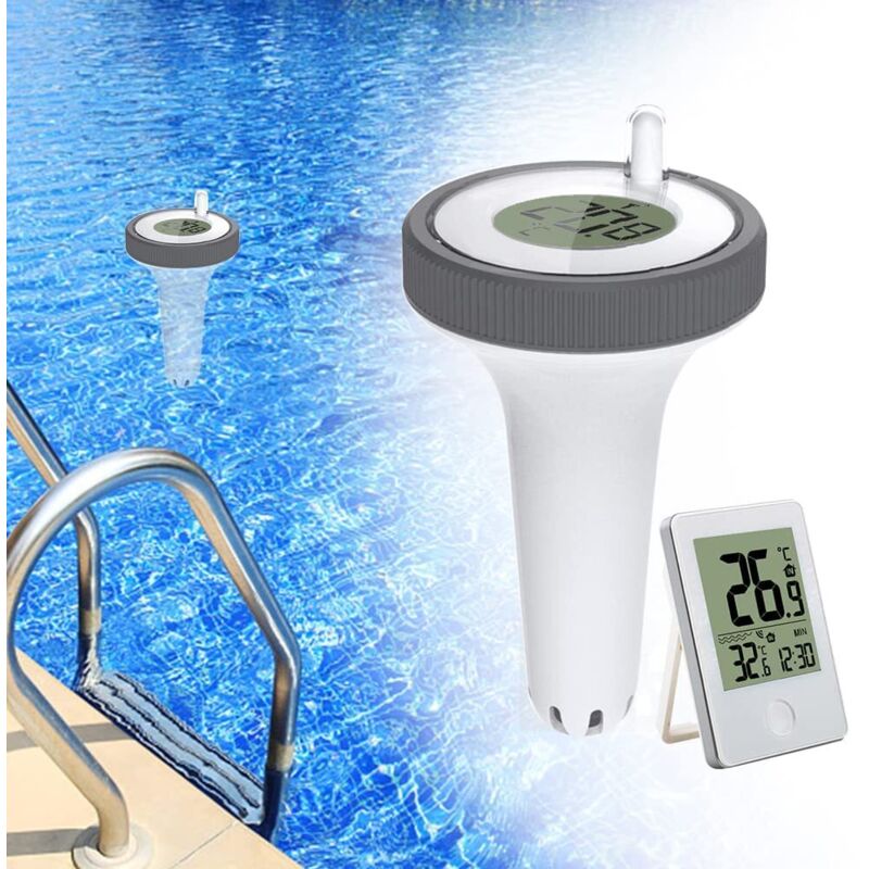 Kabelloses Schwimm-thermometer Für Innen- Und Außenbereich – Digitale Anzeige Mit Lcd-bildschirm Für Pool, Whirlpool Sowie Innen- Und Außenanwendung