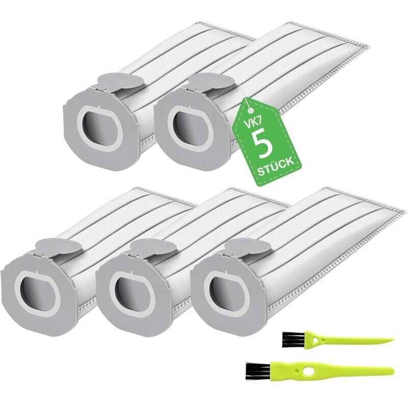 5er-pack Kompatibler Staubsaugerbeutel Für Folletto Vk7s Vk7 Fp7s Fp7. Ersatz-filterbeutel Für Kobold Vk7 Filterbeutel Zubehör (5 Stück)