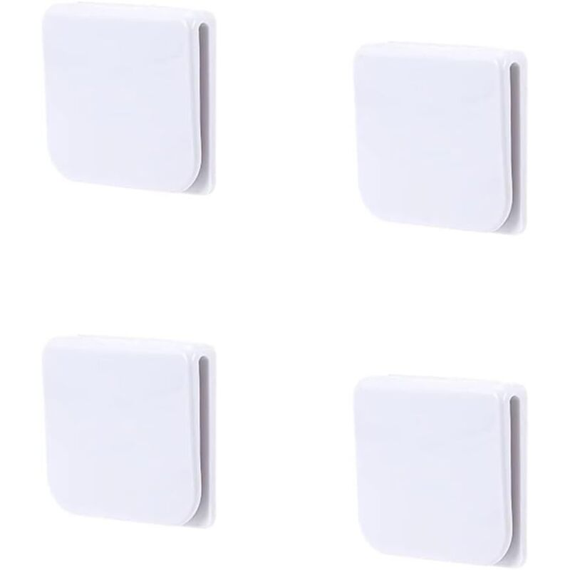 Duschvorhang-clips, 4 Stück Selbstklebende Duschclips, Spritzschutz-clips Für Die Dusche, Anti-spritz-schutzclips, Zum Halten Des Duschvorhangs Und Vorhangs