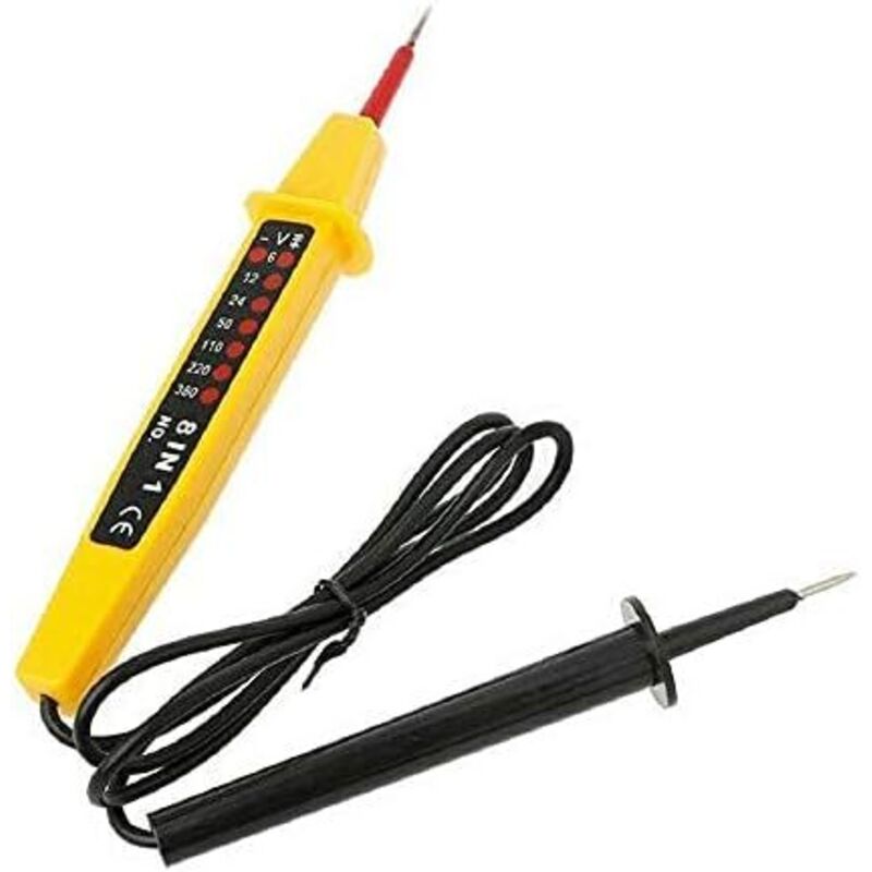 8-in-1 Elektrischer Stromkreistester Multifunktionaler Spannungstester Stift Kontinuitätsdetektor 6 V-380 V