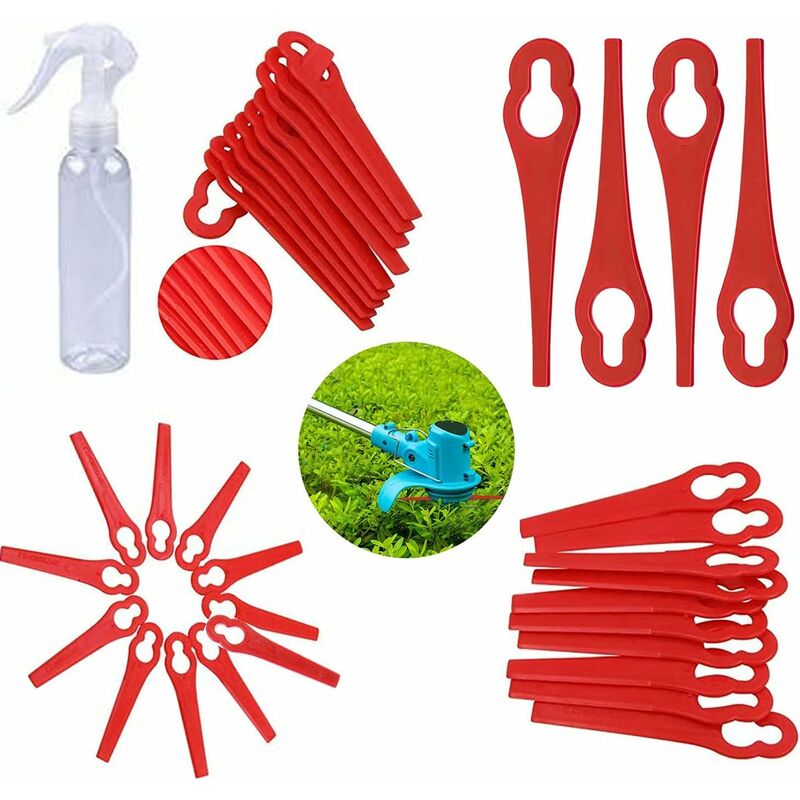 Satz Von 150 Ersatz-kunststoffklingen Für Florabest Rasentrimmer Von Lidl, Ersatz-kunststoff-schneidklingen, Klingen Für Grasschneider Und Freischneider, Großes Loch 10mm Kleines Loch 5mm (10x5mm)