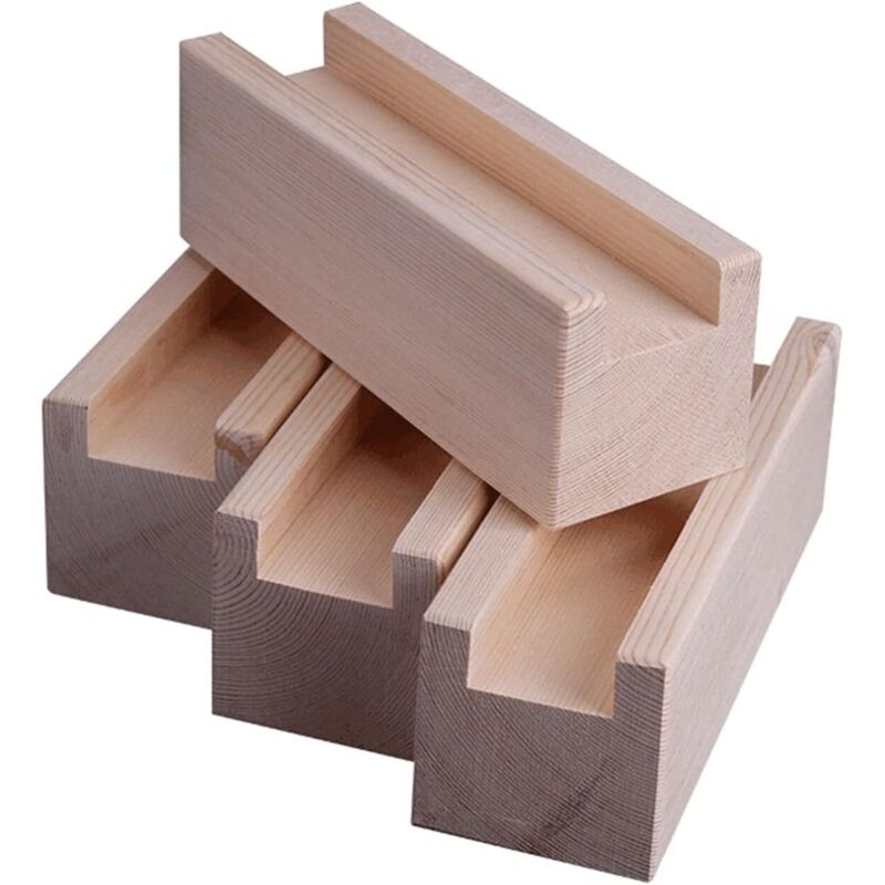 4er-set Möbelheber Aus Holz Für Tisch, Schreibtisch Oder Bett. Maximalhöhe: 10 X 1,5 X 5 Cm.