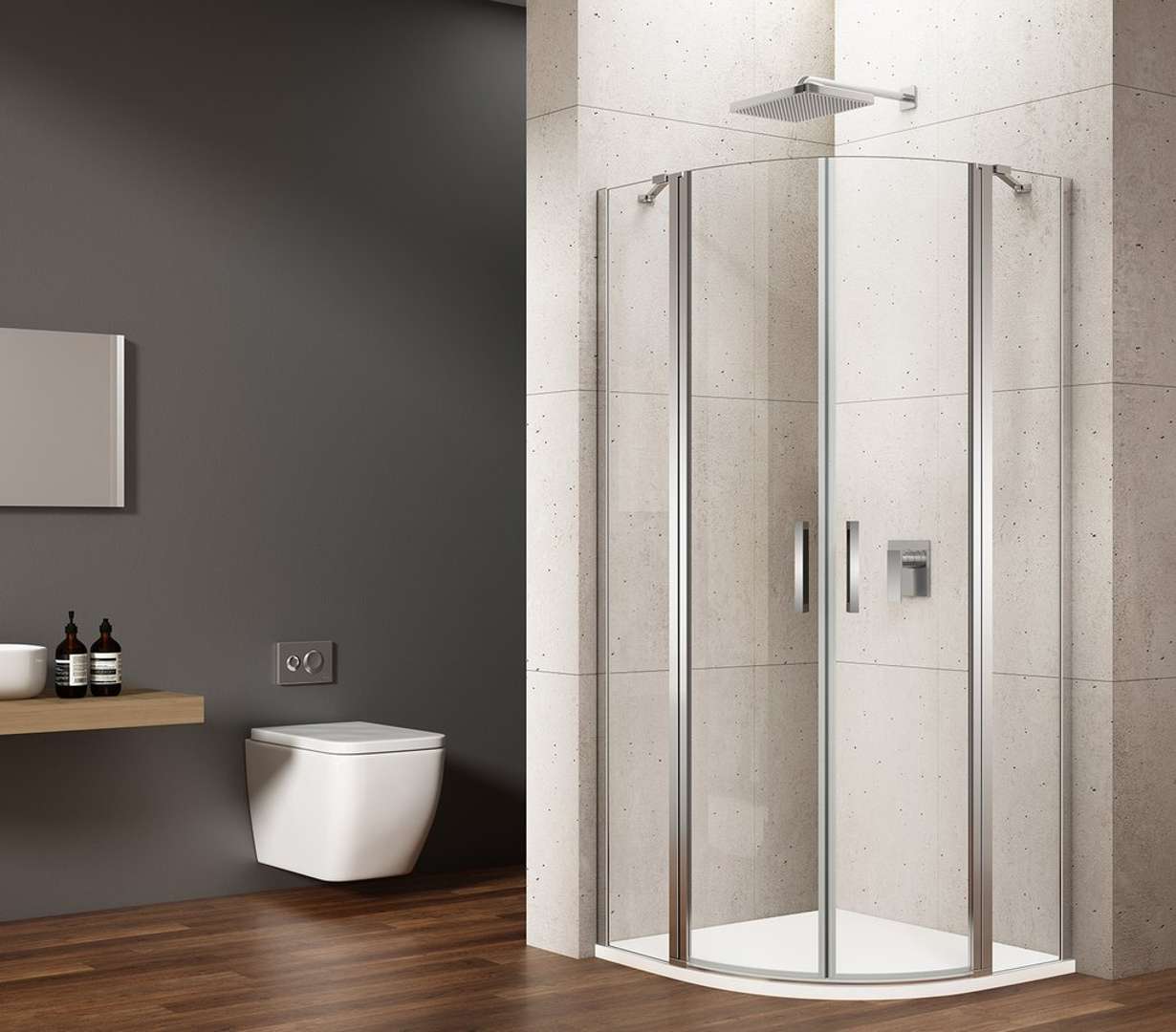 Gelco Loro - Viertelkreis-duschkabine 90x90 Cm, Klarglas/chrom Gn5590
