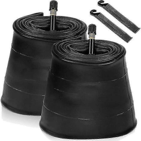 Set Mit 2 20x4.0 Fahrradschläuchen Für Fatbikes Mit 32mm Vorderventil Und 2 Reifenhebern Für Rennräder/mountainbikes/e-bikes