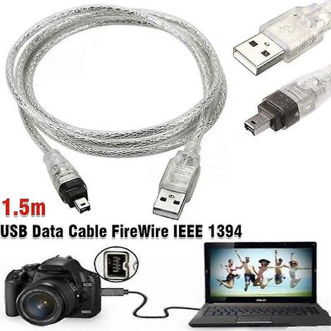Firewire Ieee 1394 Auf Usb-kabel Für Die Videobearbeitung Am Pc Mit Mini Dv Hdv Camcorder