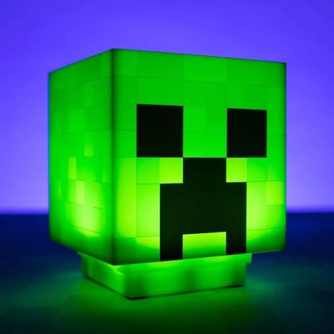 Minecraft Creeper Lampe, Dekoratives Nachtlicht, Led-lichter Mit Spielgeräuschen, Wiederaufladbar, Kinder-nachttischlampe, Wand-nachtlicht