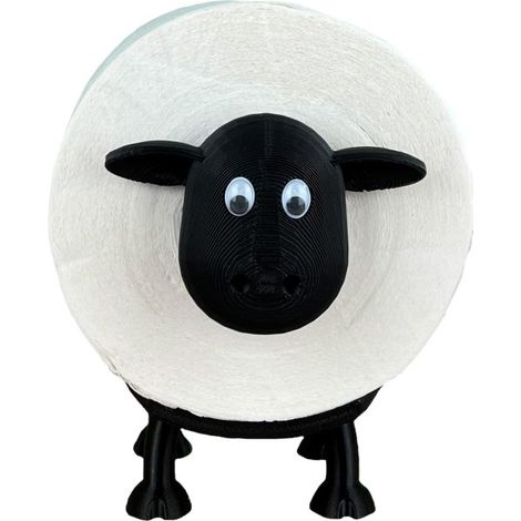 Toilettenpapierhalter In Schafform – Schwarze Toilettenpapierdekoration – Toilettenpapierrolle