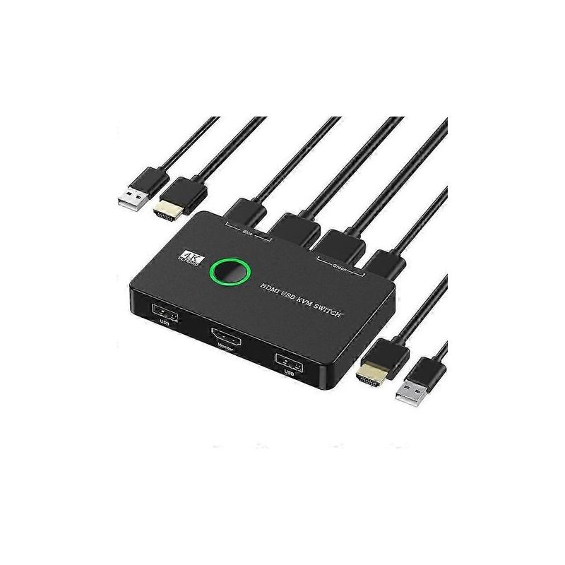 2-port-usb- Und Hdmi-kvm-switch, Kompatibel Mit 2 Computern