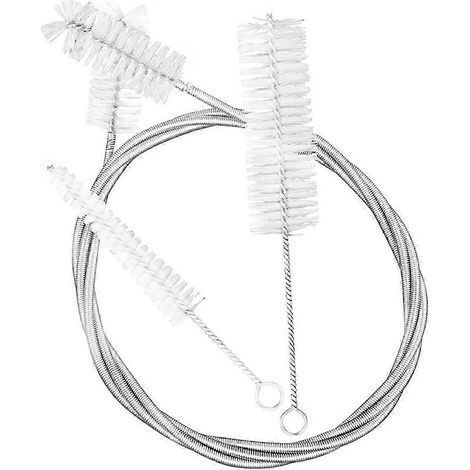 Reinigungsset Für Waldhorn, Posaune Und Trompete (3-teilig): Bürste Aus Edelstahl Und Nylon Für Musikinstrumente